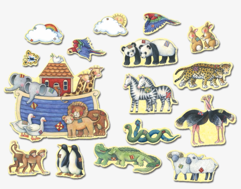 Tcr4451 Noah's Ark Bulletin Board From Susan Winget - Noahs Ark Animal Cut Out, transparent png