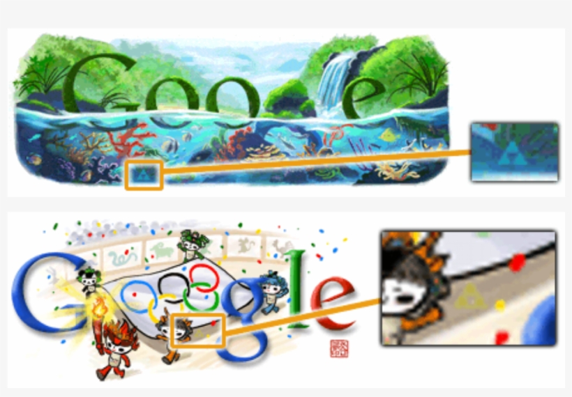 Triforce Google Doodles - Google Doodle Winners 2010, transparent png