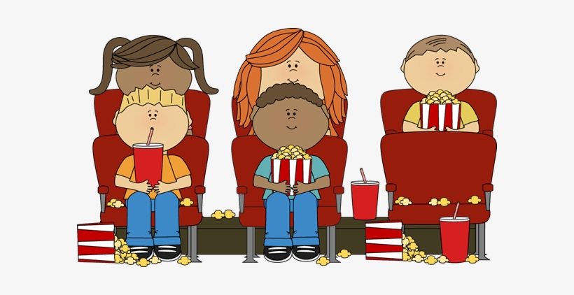 People Watching A Movie Clipart - Clip Art, transparent png