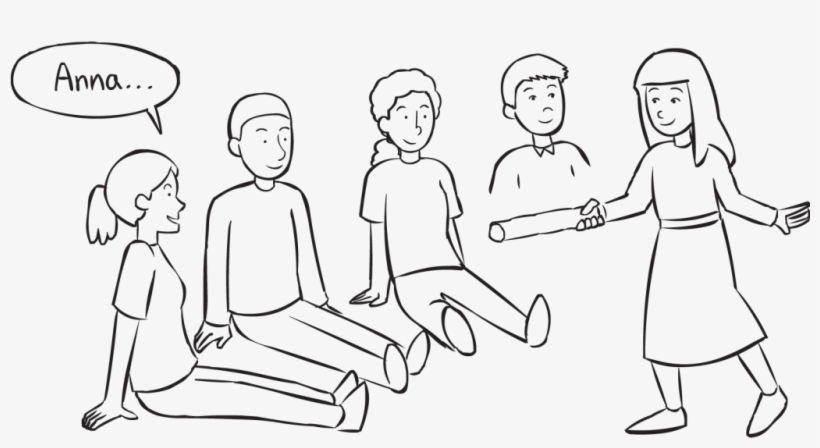 Back Group Of People Sitting On The Floor Watching - Line Art, transparent png