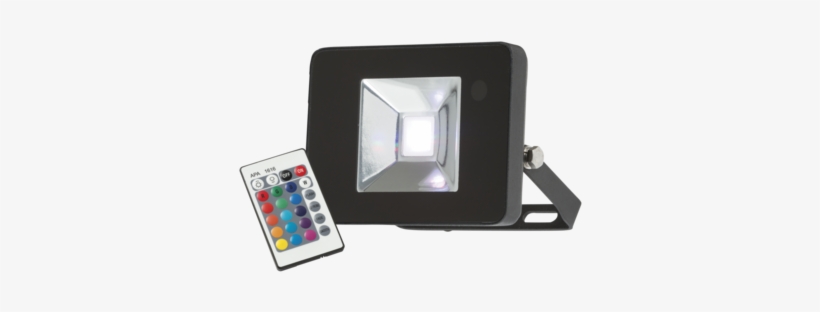 10w 230v Ip65 Rgb Led Black Die-cast Aluminium Floodlight - Ml Accessories 230v Ip65 10w Rgb Led Floodlight (black), transparent png