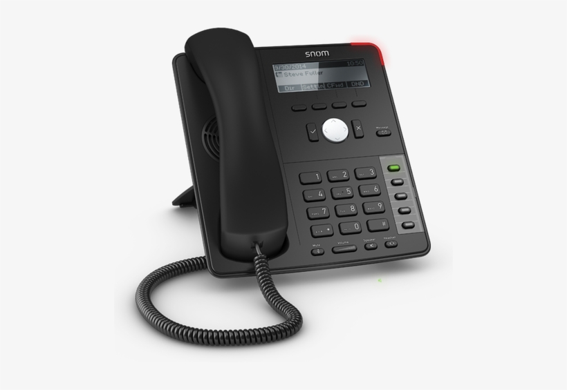 Snom D715 Black-white Perspective 1 Snom D715 Overview - Snom D715 Ip Telefon, transparent png