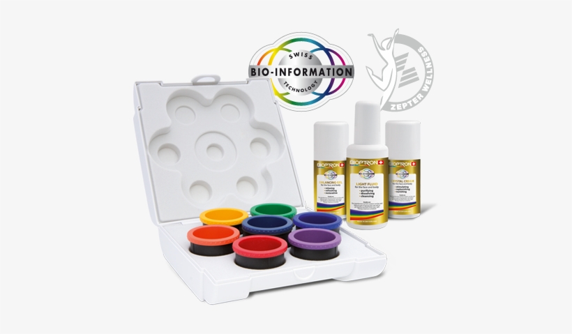 Bioptron Color Light Therapy - Farbtherapie-set Medall / Compact 3, transparent png