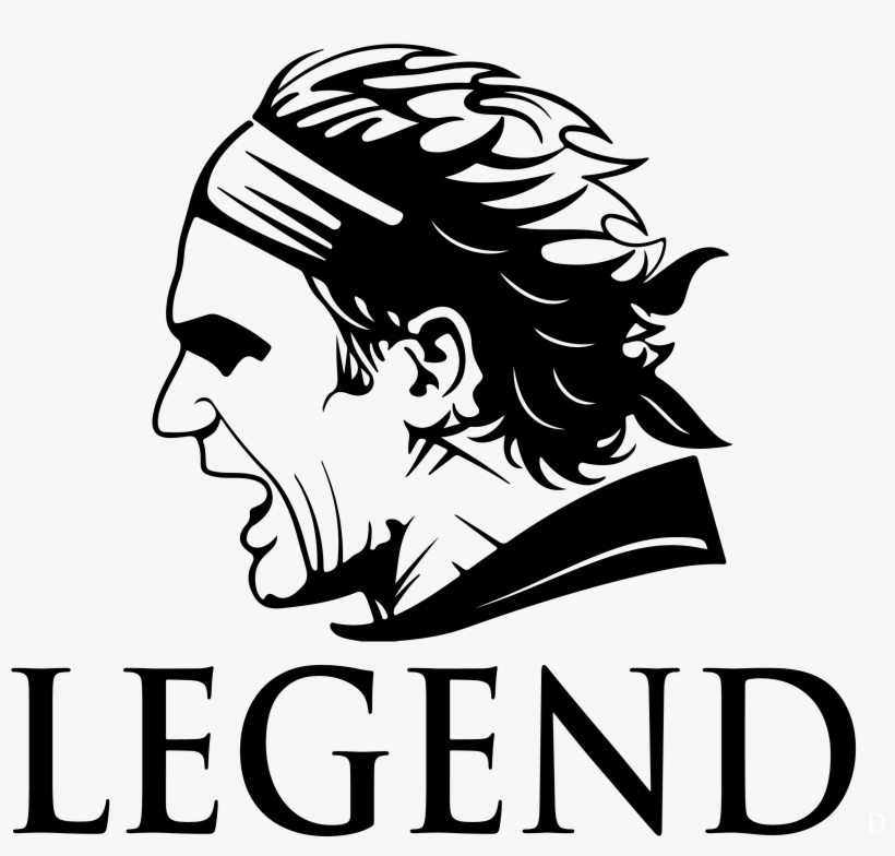 Roger Federer Clipart Vector - Roger Federer T Shirts, transparent png