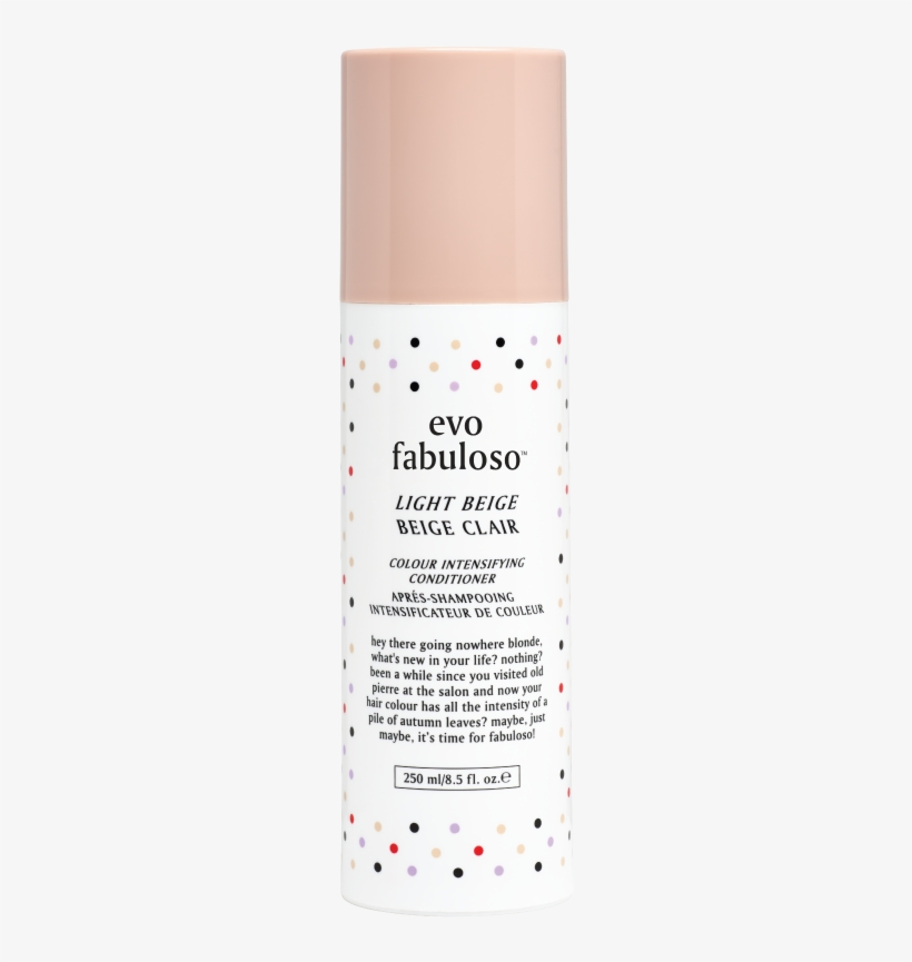 Size - Evo Fabuloso Platinum Blonde Colour Intensifying Conditioner, transparent png