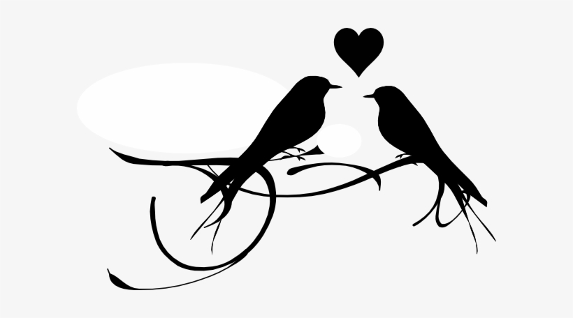 Love Birds Branch Png Clip Art, transparent png