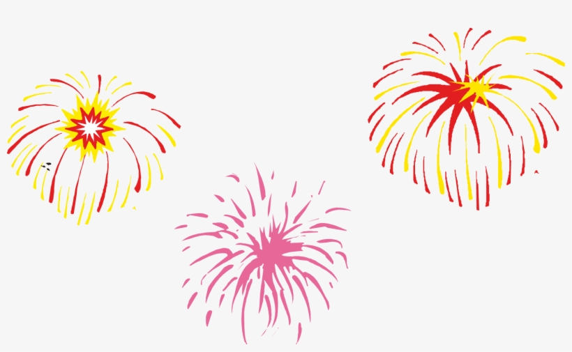 Sumidagawa Fireworks Festival Firecracker - Red And Gold Fireworks Chinese New Years Invitation, transparent png