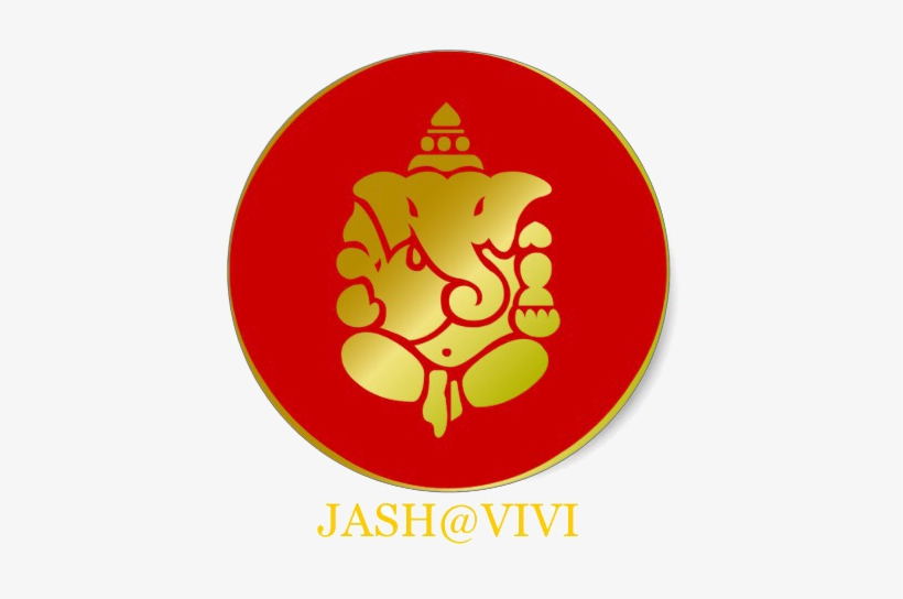 Follow Us On Osr Ganeshji - Ganesh With Red Background, transparent png