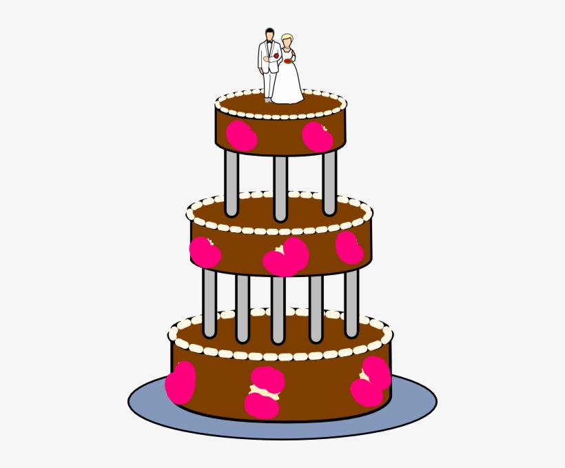 Wedding Cake Clip Art At Clker - Свадебный Торт Вектор Png, transparent png