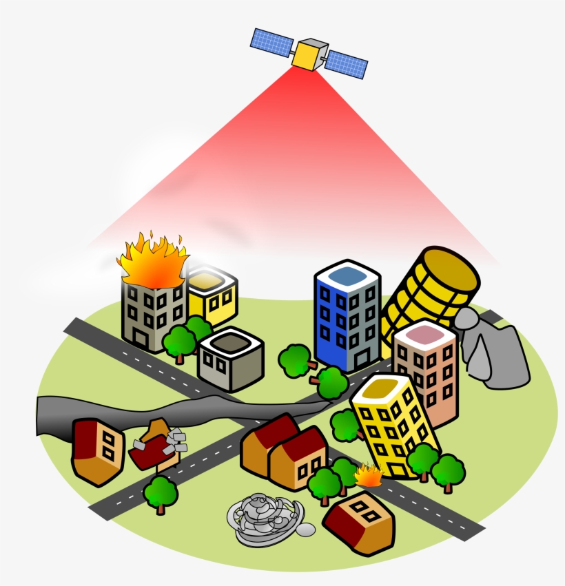 Satellite Clipart Remote Sensing - Office Building Clip Art, transparent png