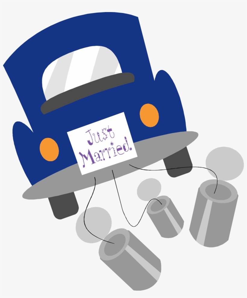 Free Cartoon Wedding Clip Art Just Married Clip Art - Just Married Clipart Transparent, transparent png