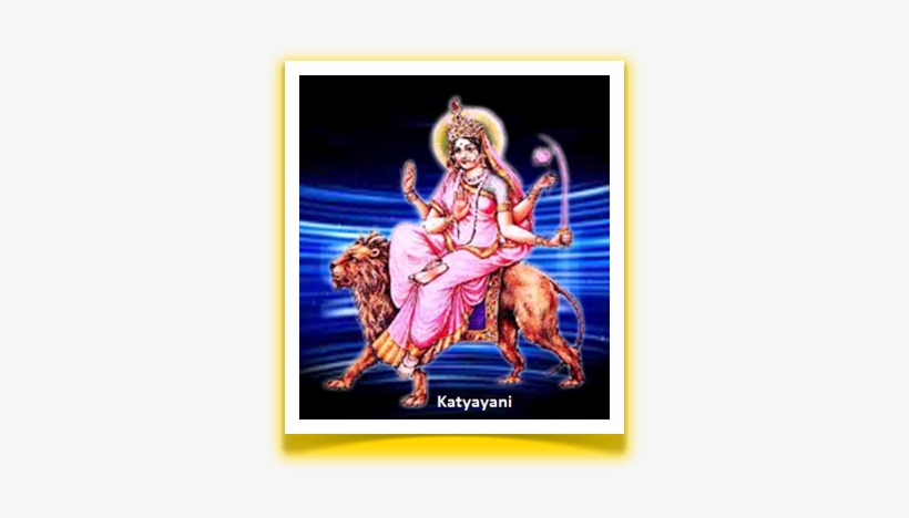 Goddess Durga Took Incarnation As Katyayani, When Indian - 6th Day Navratri Devi, transparent png