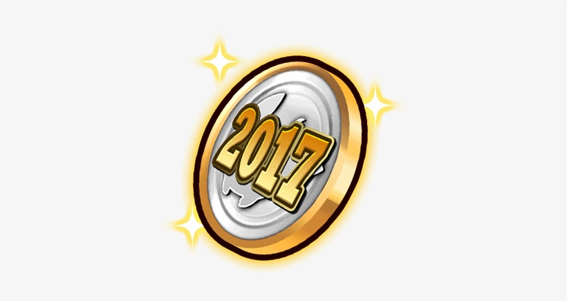 Item-2017 New Year Medal Render - Emblem, transparent png
