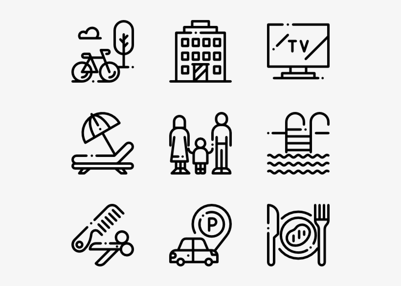 Hotel - Training Icons, transparent png