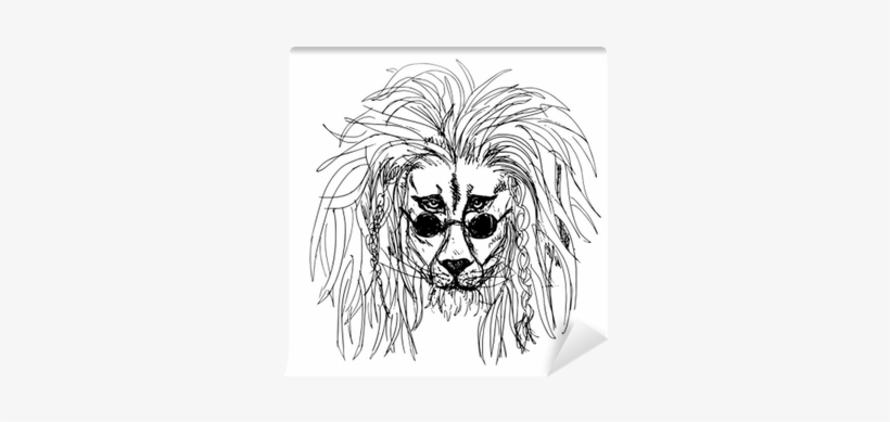 Hipster Lion Tattoo, transparent png