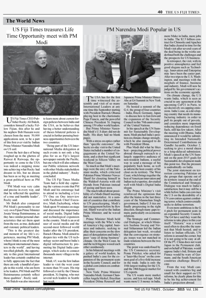 40 The Us Fiji Times The World News Pm Narendra Modi - Folio Nine From Burchard Of Sion's De Locis Ac Mirabilibus, transparent png