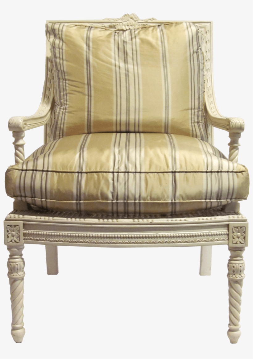 Louis Xvi Style Square Back Arm Chair Front View - Louis Xv Furniture, transparent png