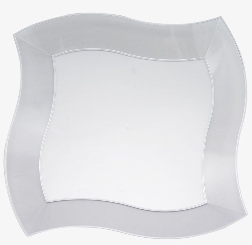 Disposable Clear Plastic Wave 10" Dinner Plates - Lampshade, transparent png