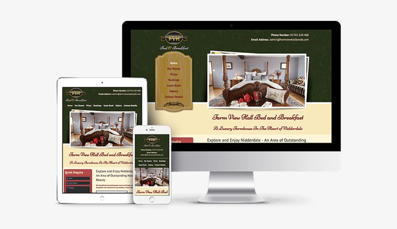 Farm View Hall Bed And Breakfast - Web Design, transparent png