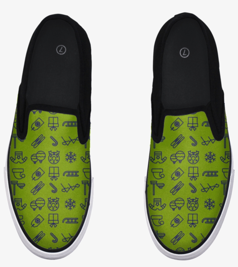 Christmas Icons Slip-on Shoe - Slip-on Shoe, transparent png