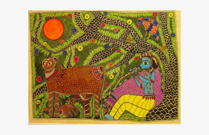 Krishna Vihaara - Painting, transparent png