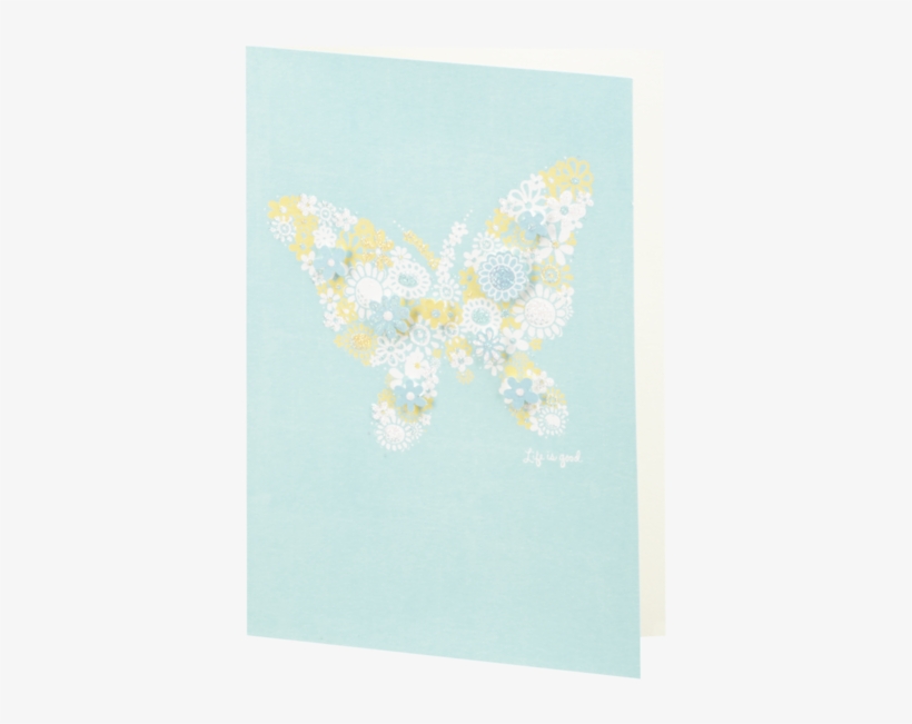 Butterfly 3-d Flower Card - Brush-footed Butterfly, transparent png