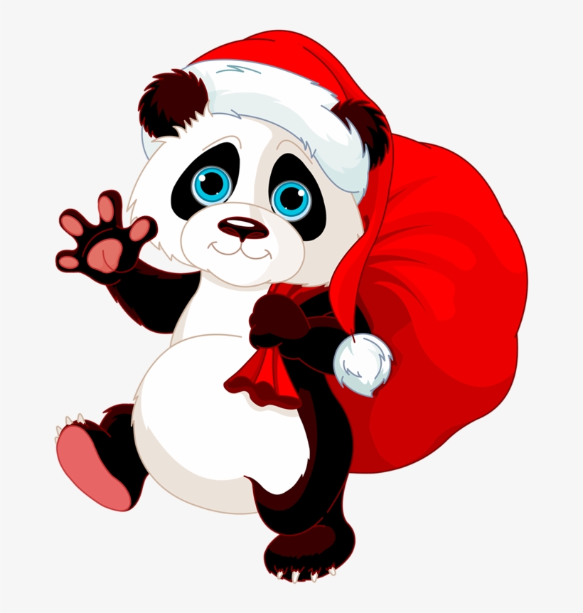 0 B2111 9a9d9193 Xl - Christmas Clip Art Panda, transparent png