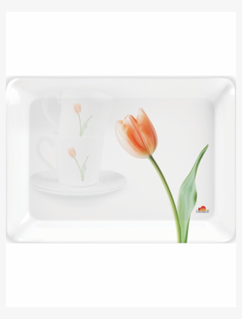 Servewell Melamine Ware Tray Stylo 31cm X 23 Cm - Tulip, transparent png