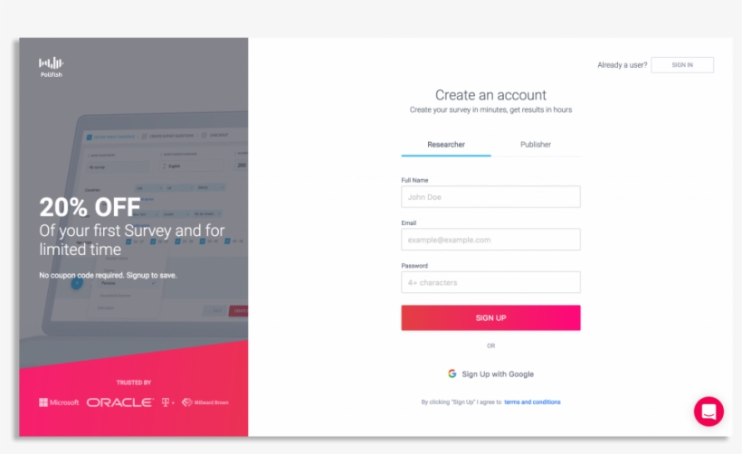 At Pollfish We Also Partner With Thousands Of Mobile - Terms And Conditions App Design, transparent png