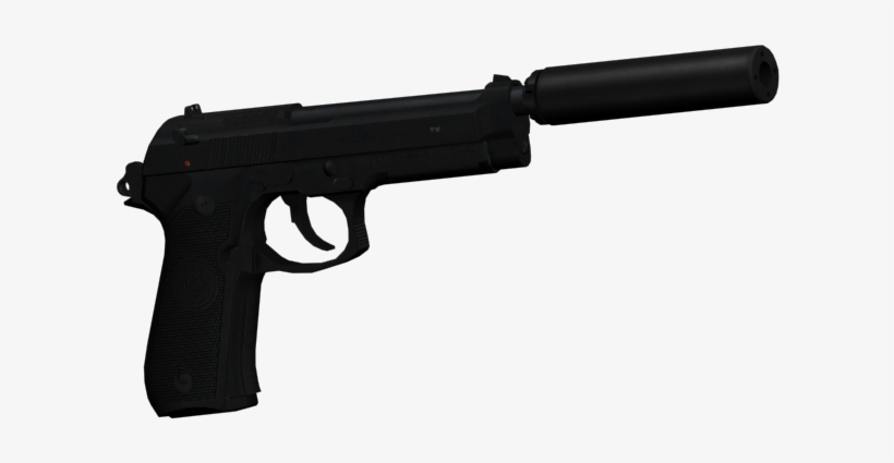 Image - Silenced Pistol Png, transparent png