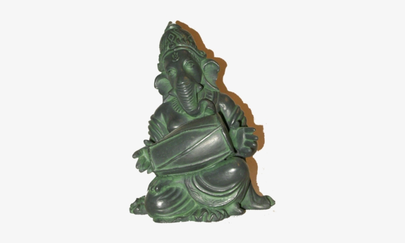 Ganesh Playing A Mṛdingam - Bronze Sculpture, transparent png