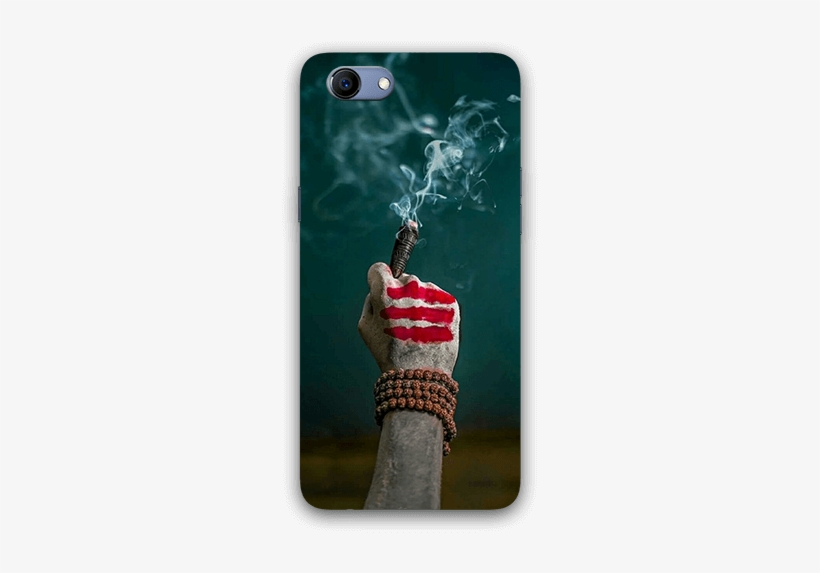 Aghori Hand With Chilam Oppo Realmi 1 Mobile Back Case - Shiv Pics With Chilam, transparent png