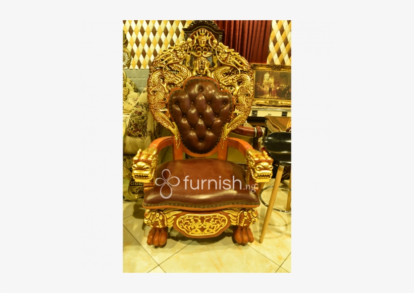 Royal Luxury Armchair In Dark Brown Colour - Flute Concert With Frederick The Great In Sanssouci, transparent png