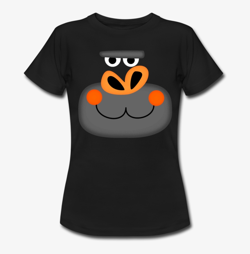 Gorilla Face Womens Tshirt Laughing Lion Design - Shirt, transparent png