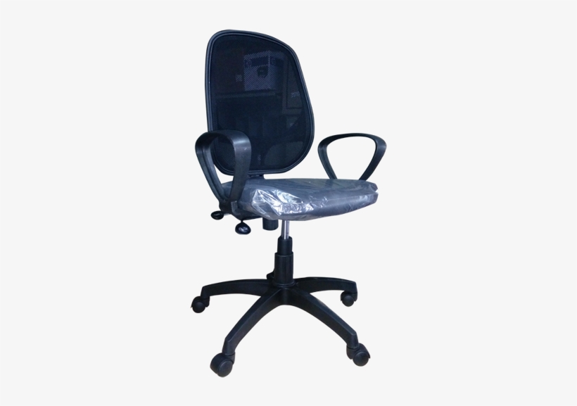 Computer Revolving Netted Chair - Chair, transparent png