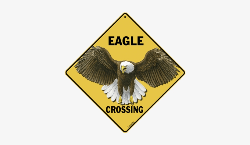 Eagle Crossing Sign - Crossing Sign, transparent png
