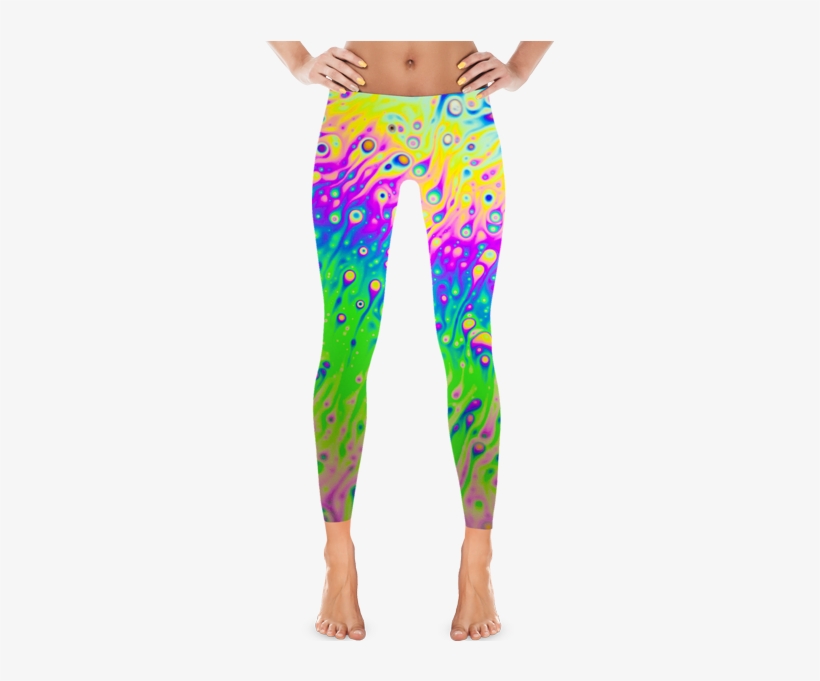Color Drop Leggings - Veganflyers Fruit Leggings, Pineapple, Watermelon,, transparent png