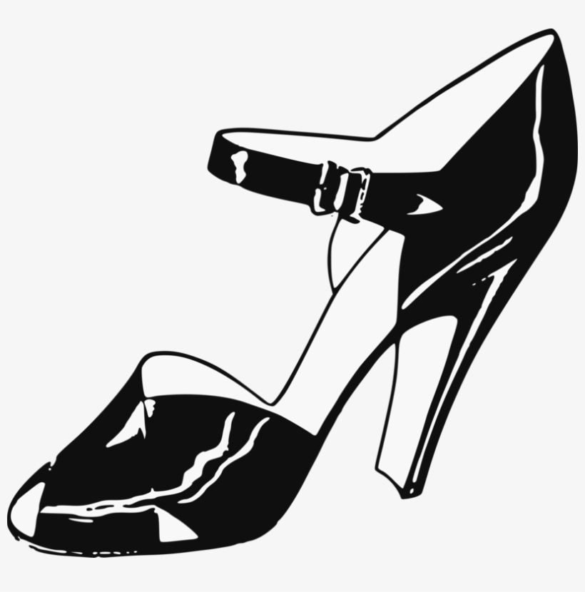 High-heeled Shoe Footwear Clip Art Women Stiletto Heel - Ladies Shoe Clipart, transparent png