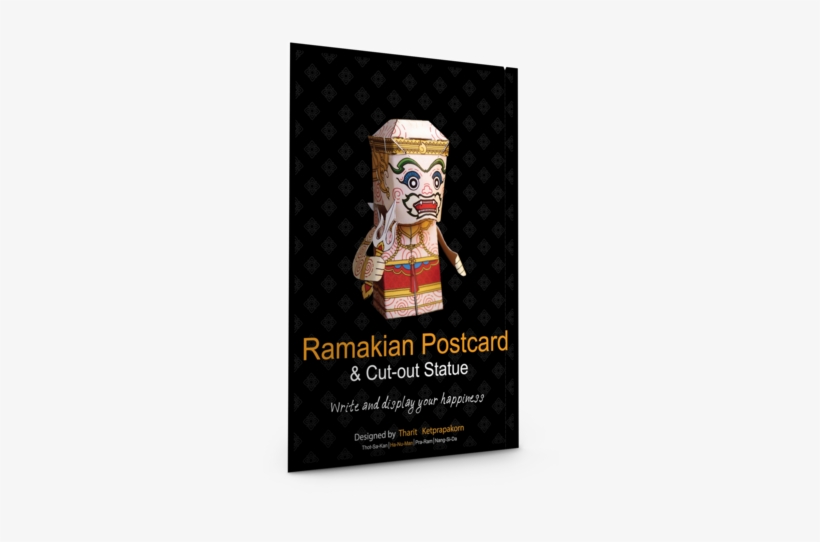 Postcardcube Ramakian รามเกียรติ์ Hanuman หนุมาน - Paper Ramayana Toy Model Postcard And 3 D Cut-out Statue, transparent png