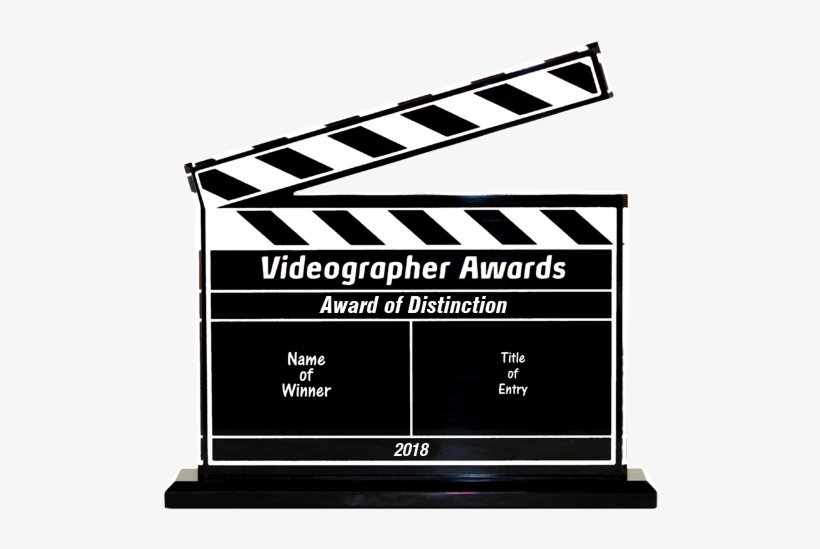 Distinction Clapboard - Videographer Awards, transparent png
