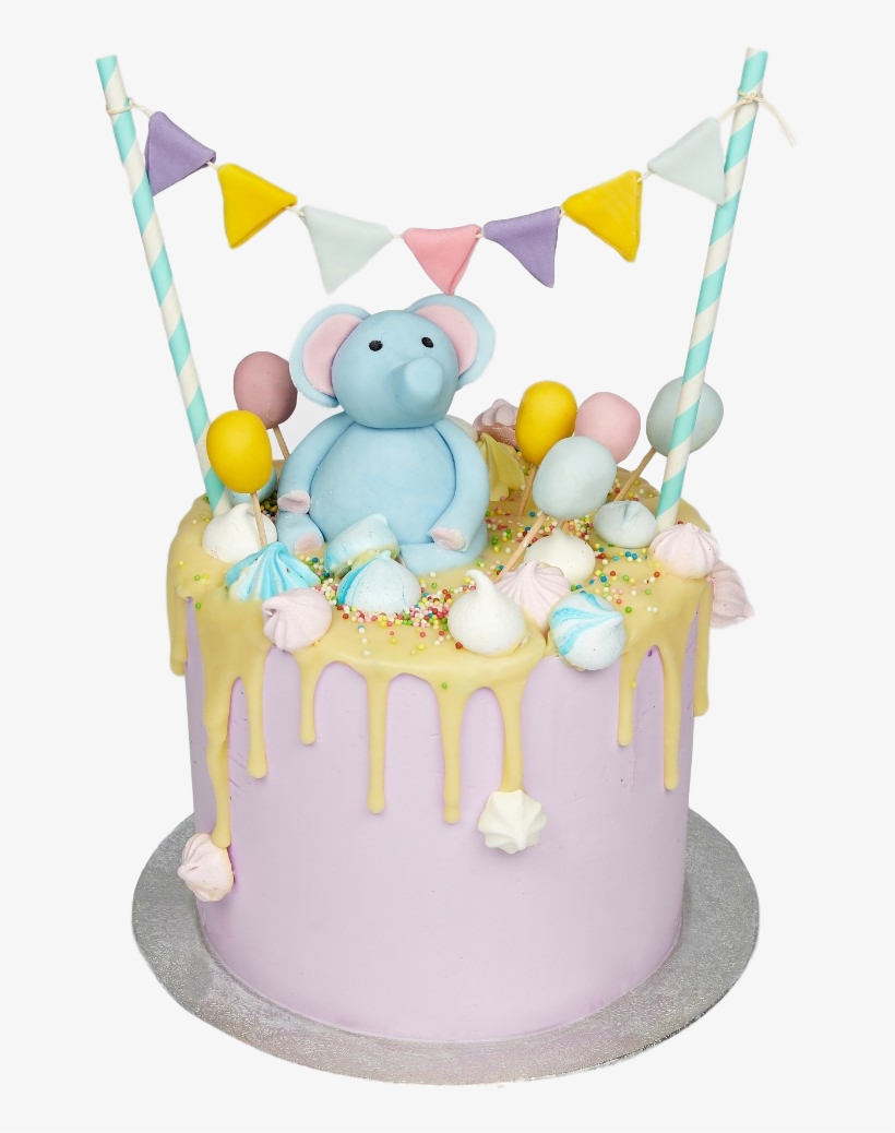 Elephant Party Kids Birthday Cake London - Anges De Sucre, transparent png