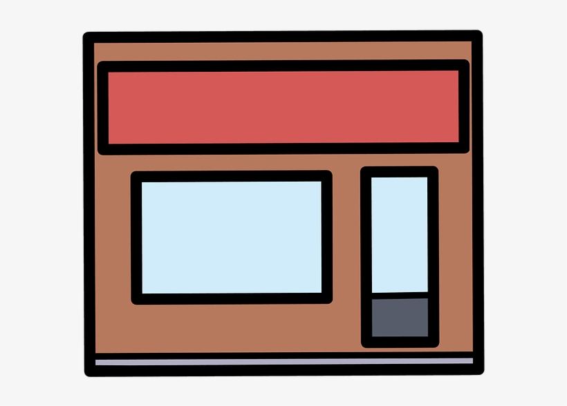 Shopping Shop E - Clipart Toko, transparent png