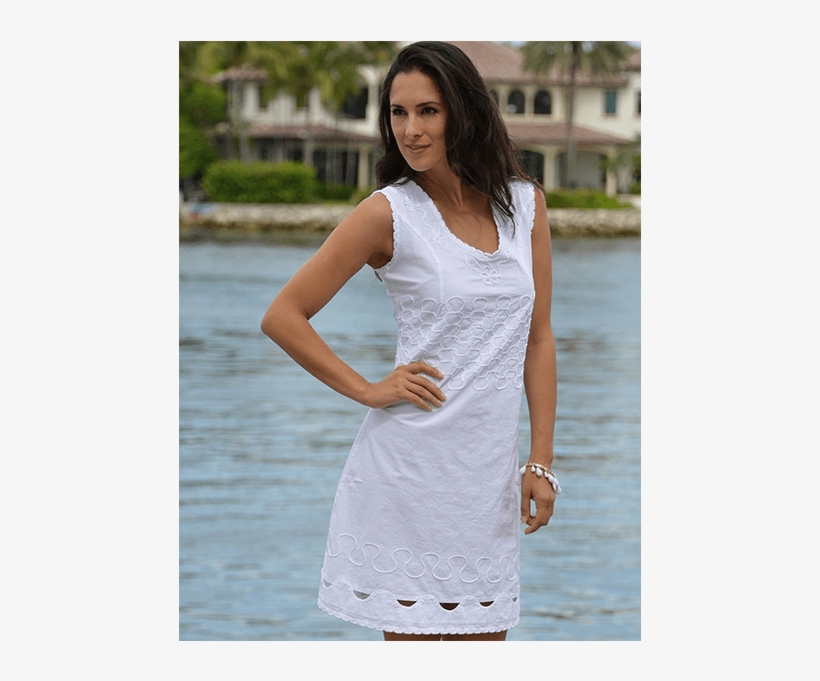 Largo V-neck Dress - Dress, transparent png