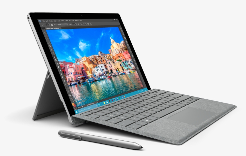 The Surface Pro's New Kickstand Enables Better Sketching - Surface Pro 5, transparent png
