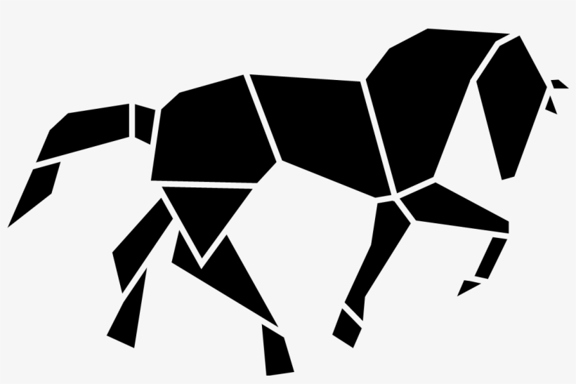 Info@foia - Horse - Caballo En Forma Geometrica, transparent png