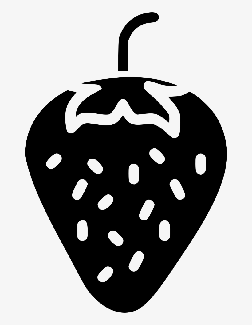 Png File - Strawberry Black White Png, transparent png