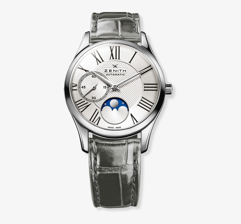 Zenith Elite Ultra Thin Moonphase - Swiss Automatic Watches Lady, transparent png