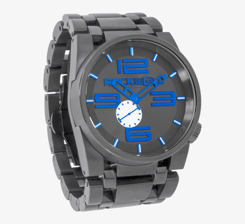 50mm - Rockwell Time 50mm Gunmetal Case/blue Dial Mens Watch, transparent png