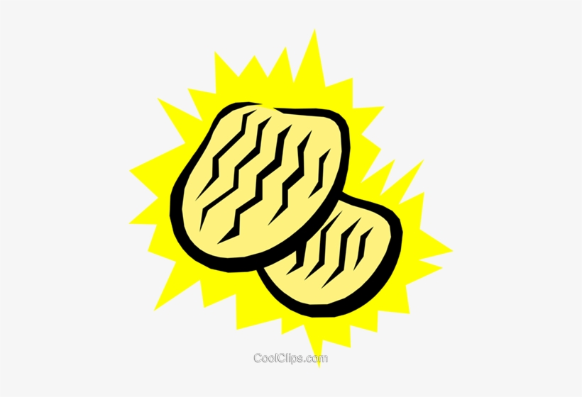 Potato Chips Royalty Free Vector Clip Art Illustration - Emblem, transparent png