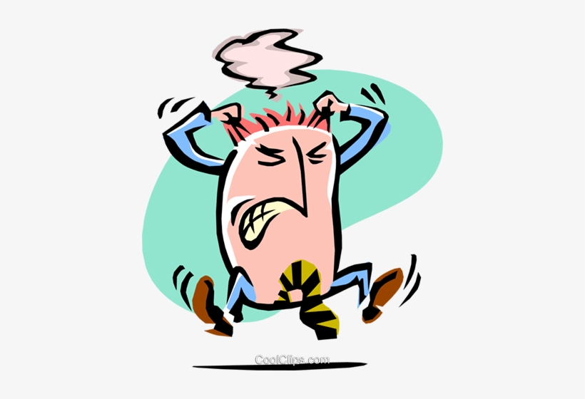 Cartoon Businessman/angry Royalty Free Vector Clip - Clipart Wütend, transparent png